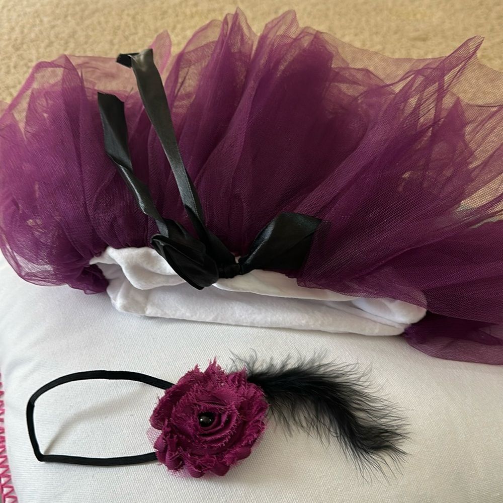 NEW Newborn tutu and Detailed headband set for newborn Photography